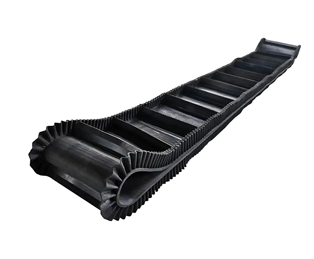 Конвейерная лента с гофробортами и перегородками