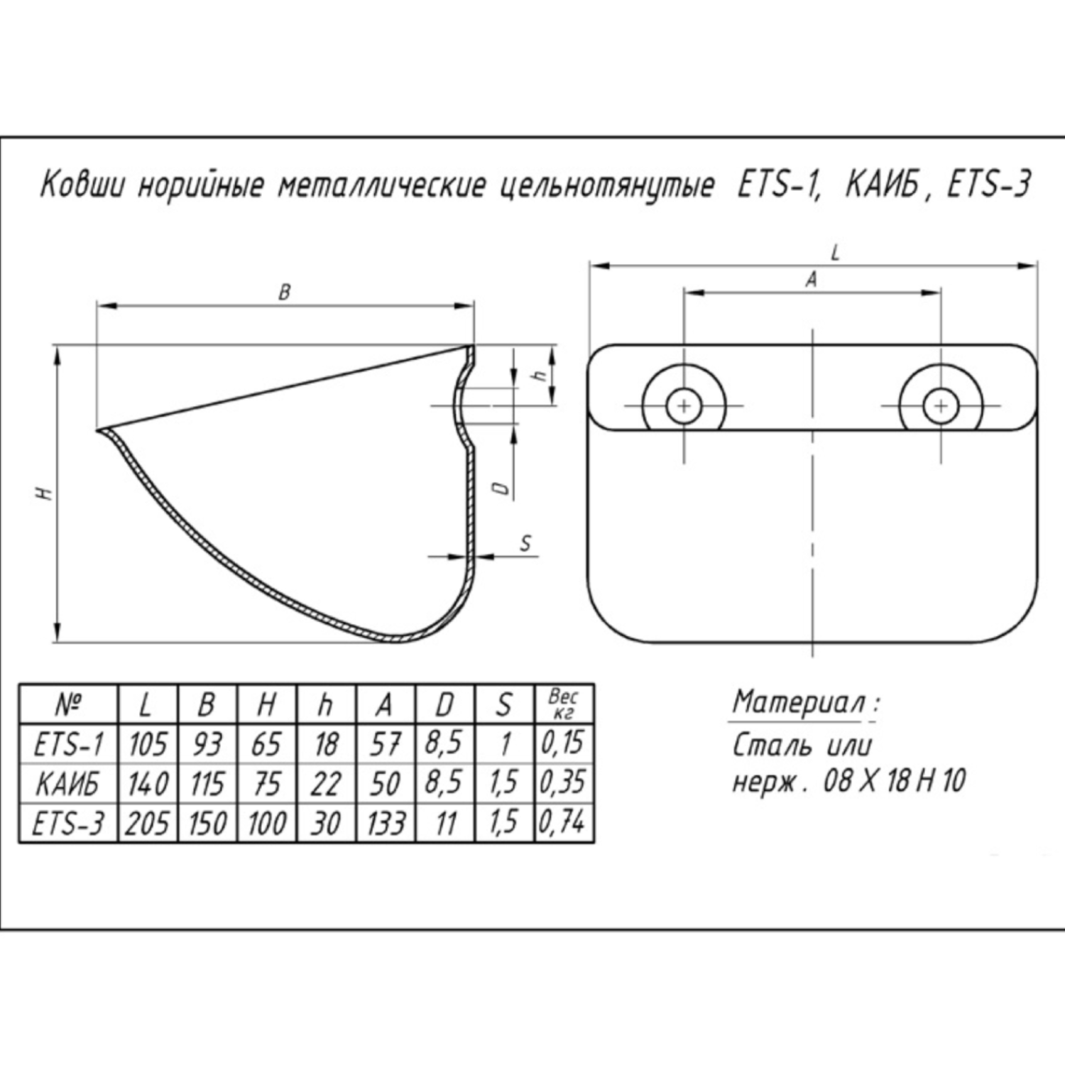 Изображение товара ковш норийный каиб